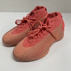 Adidas AE 1 Georgia Red Clay IF1863 Size 5 Anthony Edwards Basketball Shoes Pink